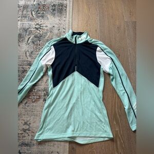 Helly Hensen Mint and Black Long Sleeve Athletic Top